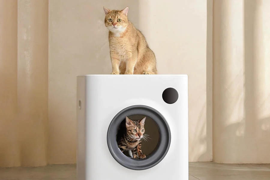 self cleaning litter box for multiple cats