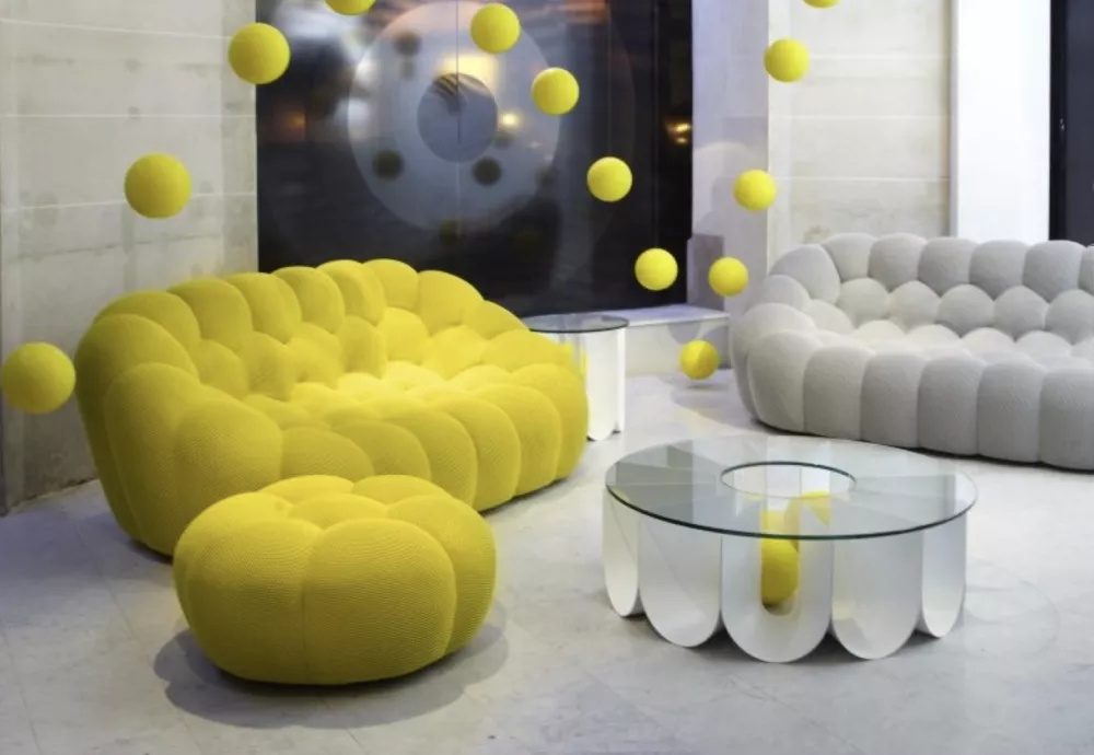 bubble sofa blue